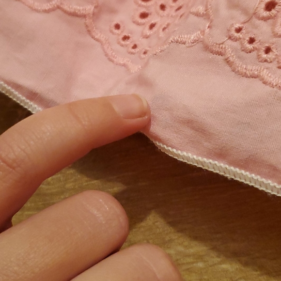 🐇HP🌸Eyelet Dress Sweet Heart Rose Girls Size 6 - Picture 9 of 11